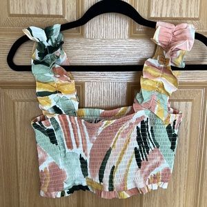Vici Smocked Crop Top